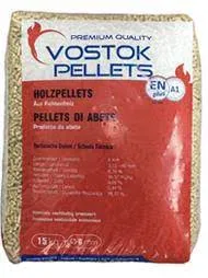 Sack of Vostok Pellets, ENplus A1 certified wood pellets